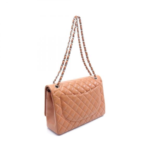 Chanel Matelasse W Flap 34 Shoulder Skin Bag Caviar Maxi Classic Brown - Picture 1 of 10